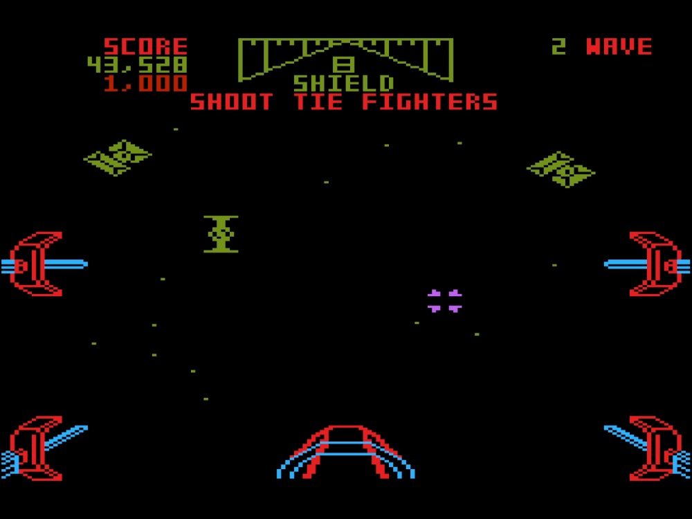 Gameplay of Star Wars: The Arcade Game for Atari 5200